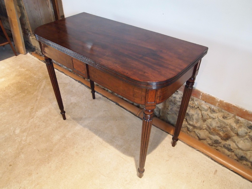 Table lamp side hall console tea card George IV Mahogany c1820 View XI