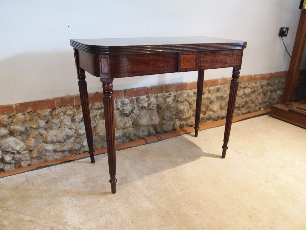 Table lamp side hall console tea card George IV Mahogany c1820 View XV