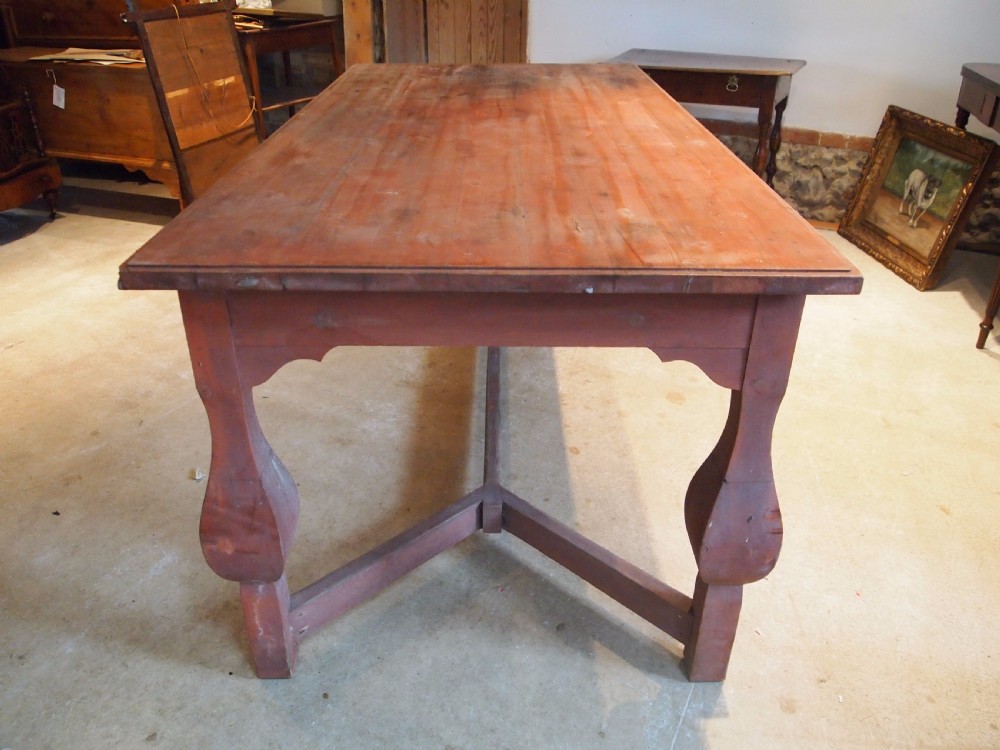 Table refectory farmhouse Swedish Pine dining table c1880