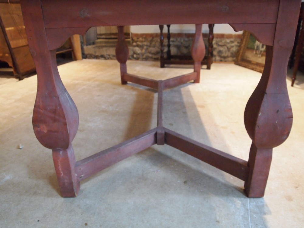 Table refectory farmhouse Swedish Pine dining table c1880 View III