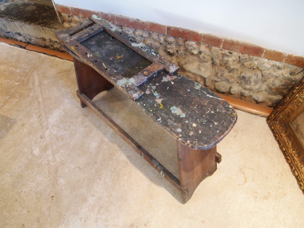 Easel artist bench easel and palette c1910 View IV