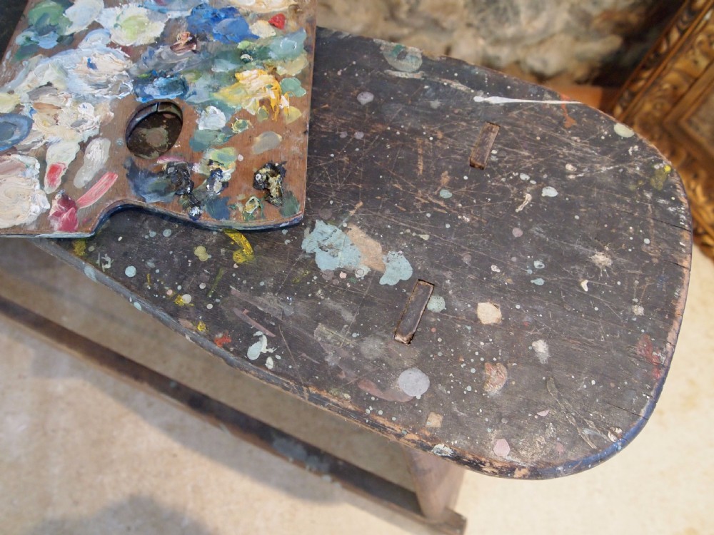 Easel artist bench easel and palette c1910 View VII