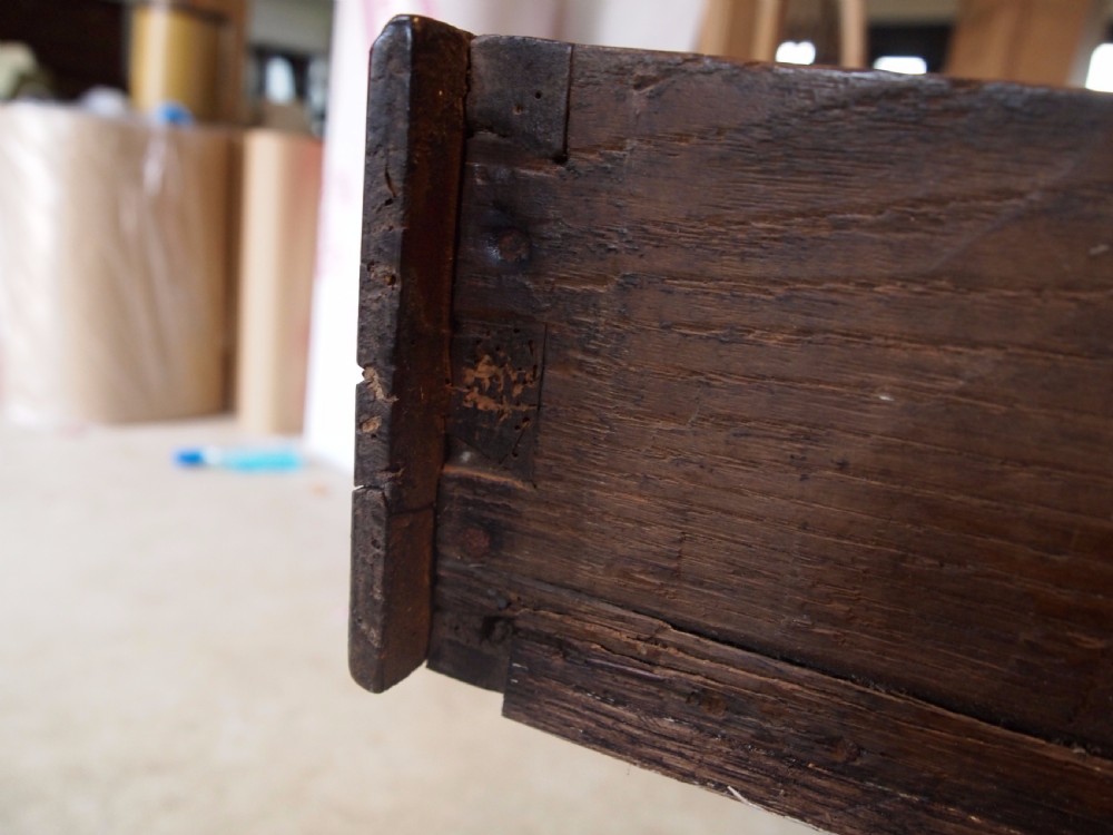 Table dining French Cherry wood refectory farmhouse c1780 View III