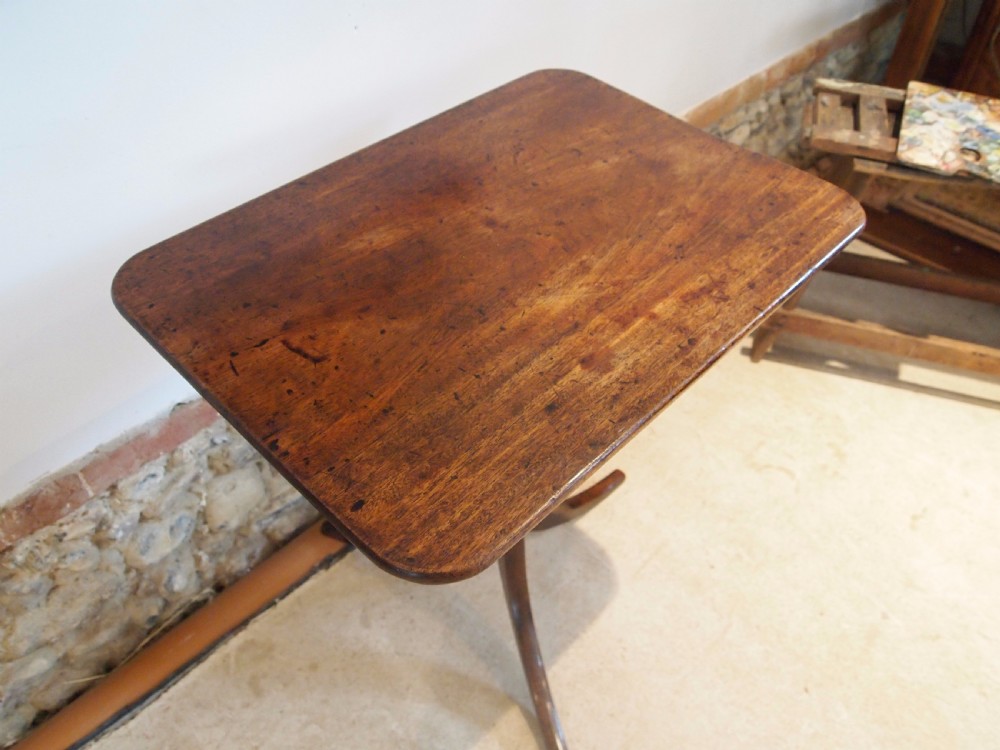 Table George III Mahogany side lamp hall console wine c1790 View VI