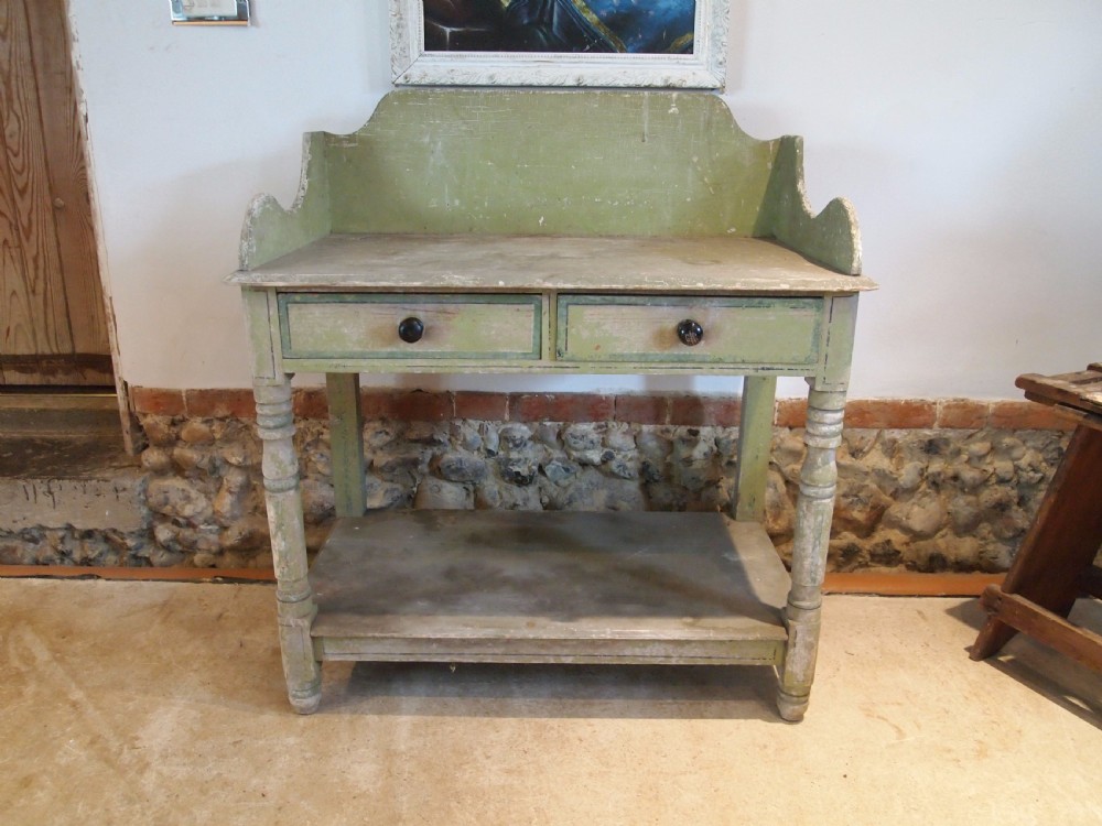 Table hall lamp side console George IV original paint c1825