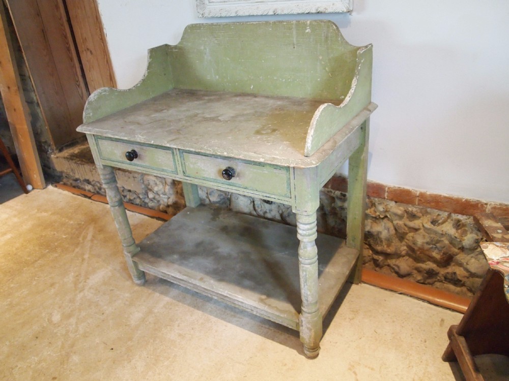 Table hall lamp side console George IV original paint c1825 View XI