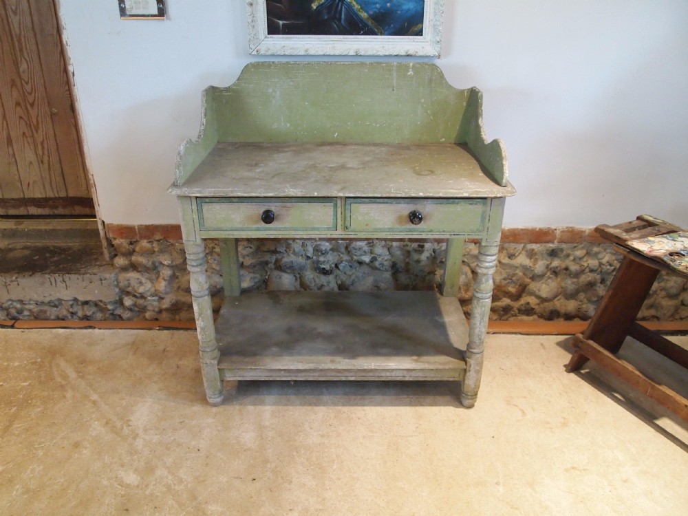 Table hall lamp side console George IV original paint c1825 View XII
