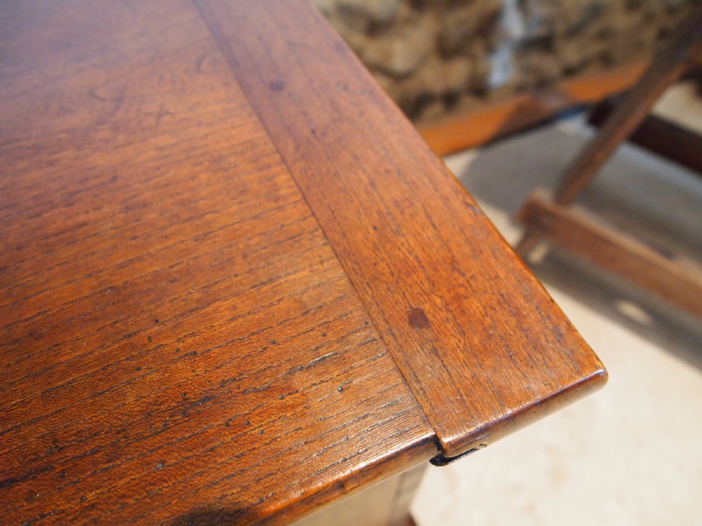 Chest coffer blanket box coffee table George III Elm c1810 View II