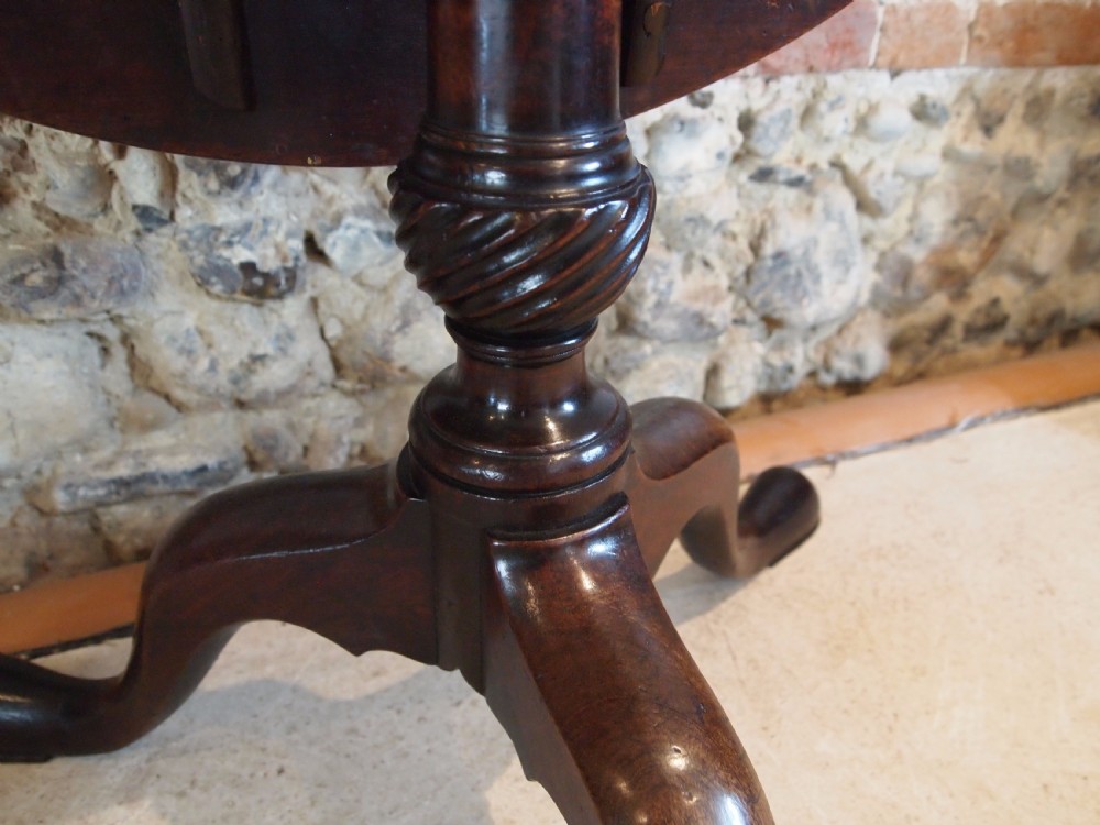 Table wine hall lamp console George III Cuban Mahogany c1790  View II
