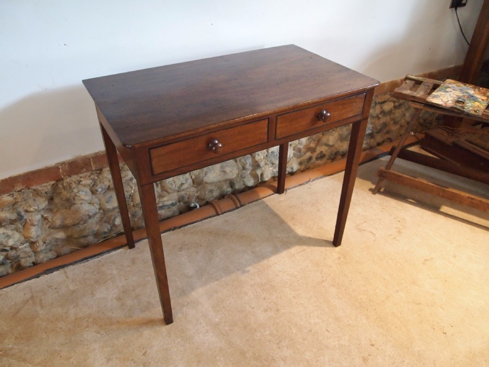 Table side hall console lamp George IV Mahogany c1825 View V