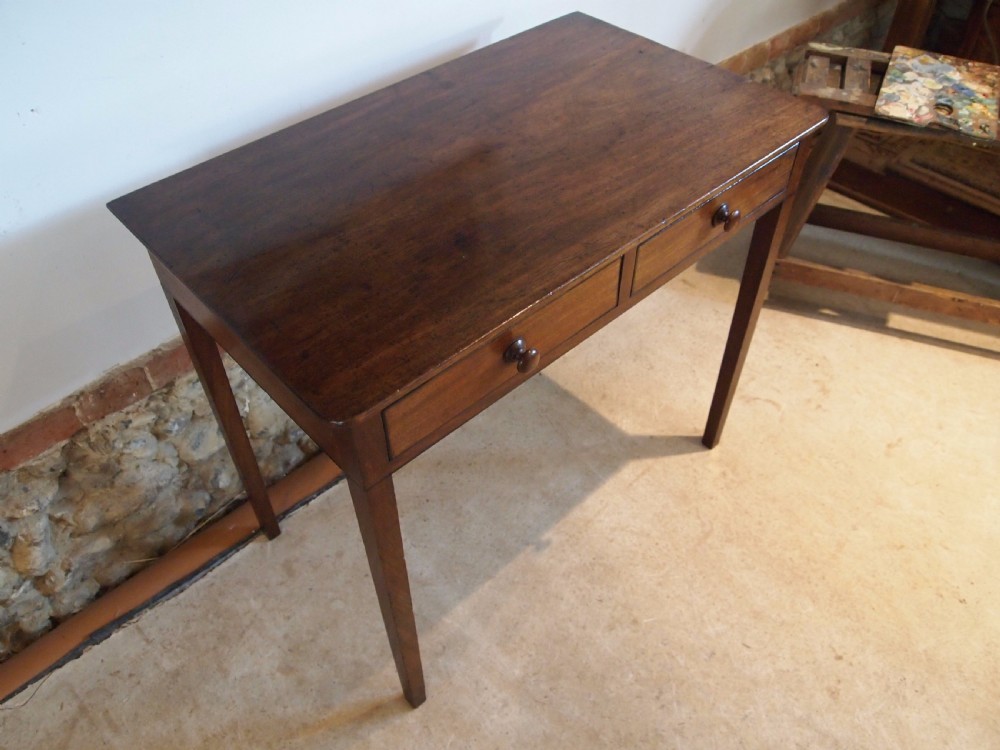Table side hall console lamp George IV Mahogany c1825 View X