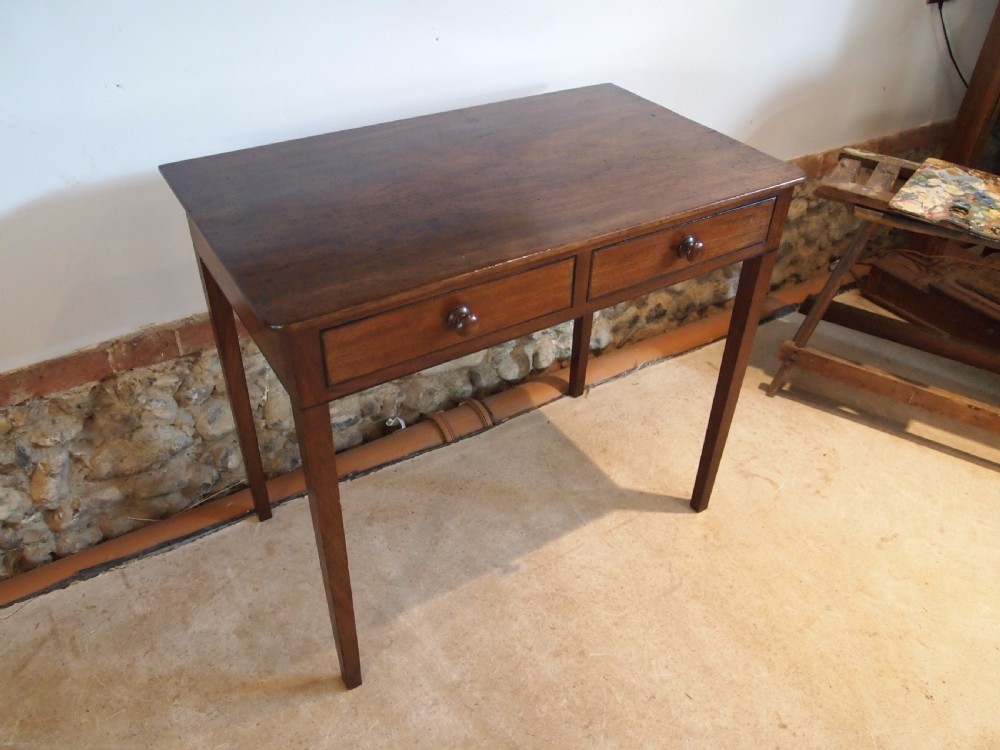 Table side hall console lamp George IV Mahogany c1825 View XI