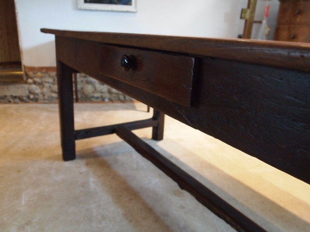 Table refectory dining French Farmhouse Cherry and Oak c1780 View X