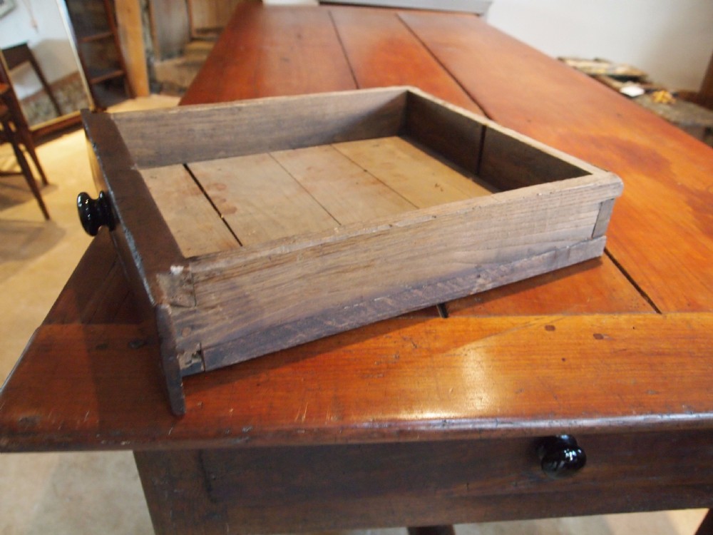 Table refectory dining French Farmhouse Cherry and Oak c1780 View XI