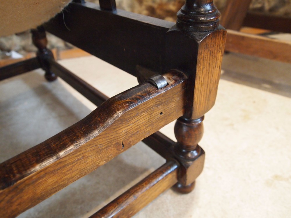 Chair Arts and Crafts Oak reclining armchair c1910 View VIII