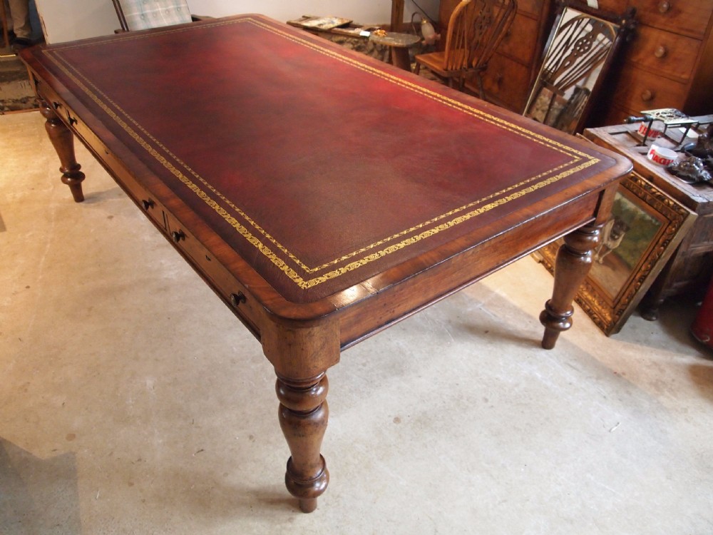 Table library desk boardroom George IV Mahogany c1825 View II