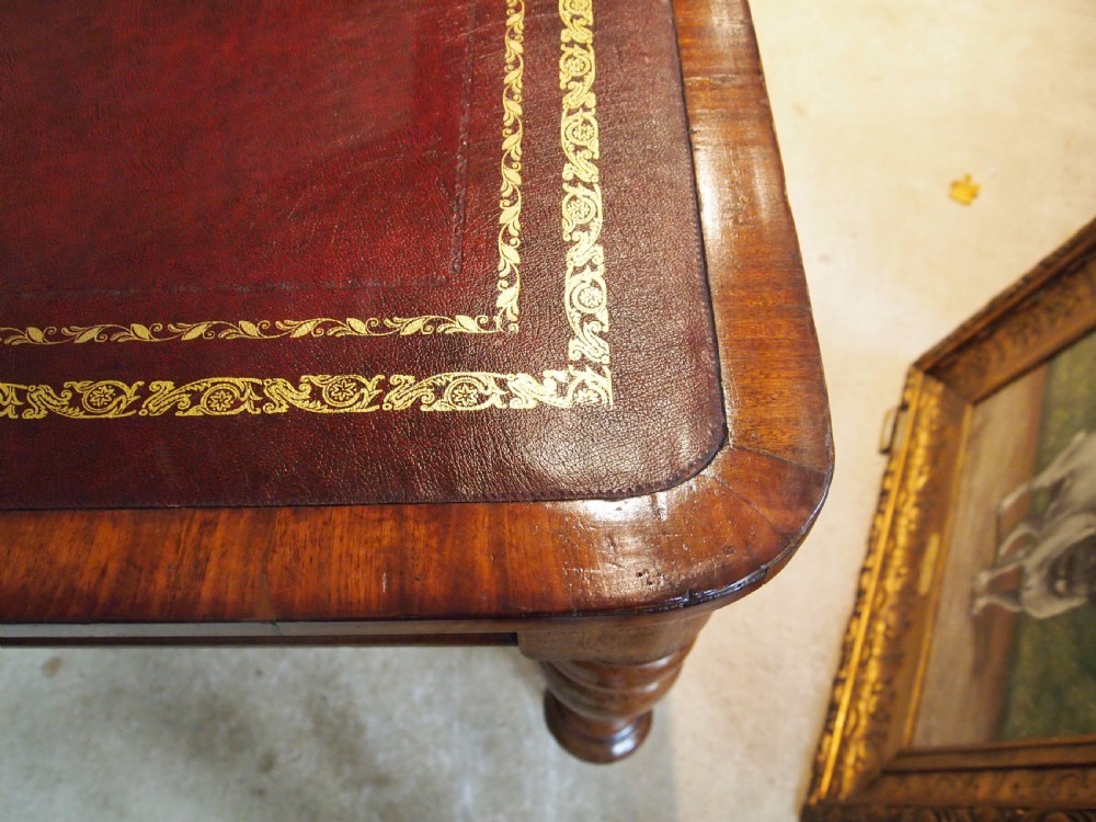 Table library desk boardroom George IV Mahogany c1825 View V