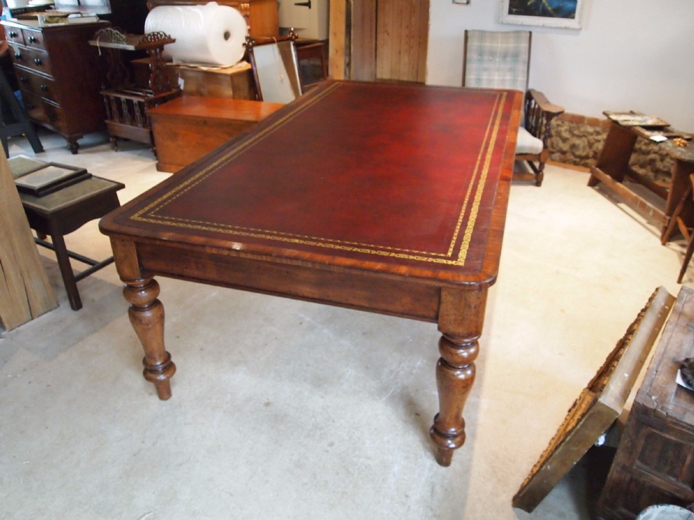 Table library desk boardroom George IV Mahogany c1825 View VI