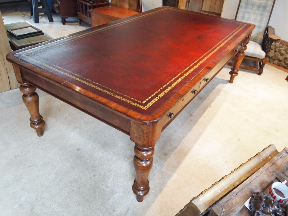 Table library desk boardroom George IV Mahogany c1825 View X