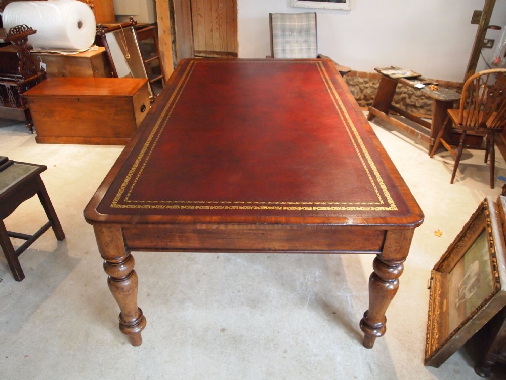 Table library desk boardroom George IV Mahogany c1825 View XI