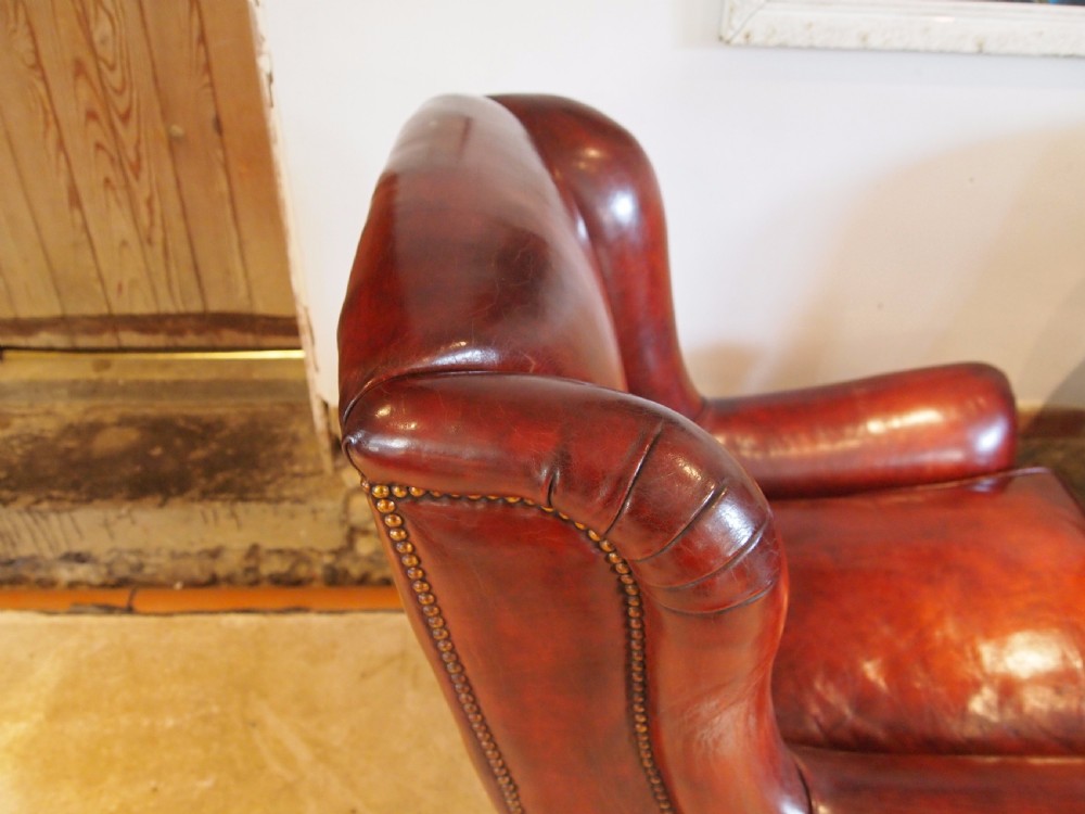 Chairs a stunning pair of George III wing armchairs c1800 View VI