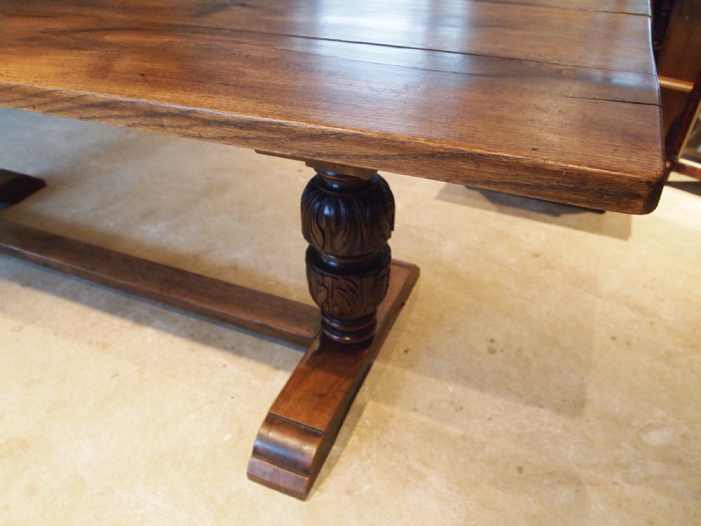 Table refectory dining farmhouse Oak Eccles Hall Norfolk c1880 View VII