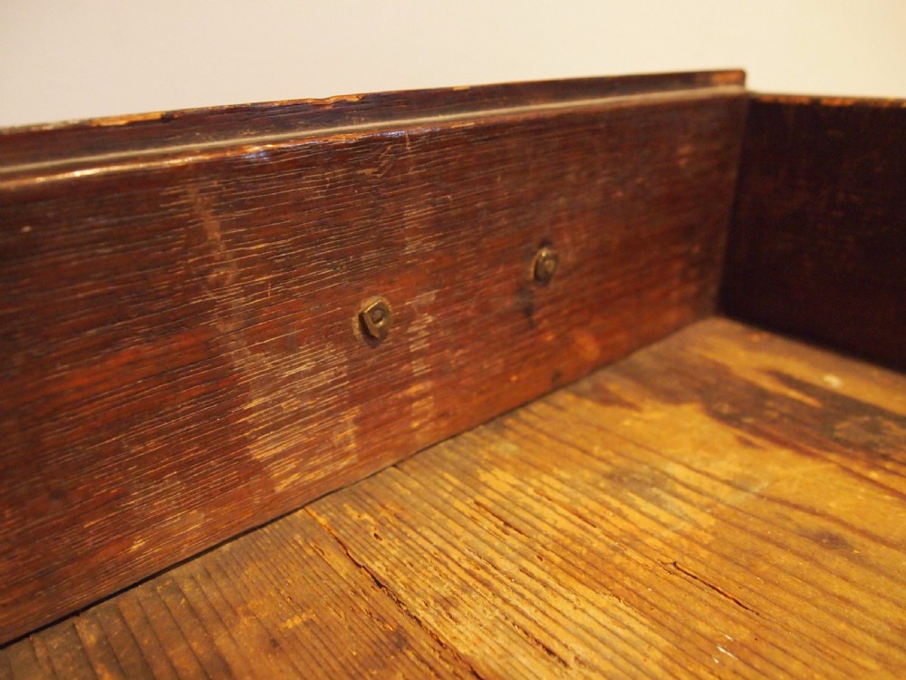 Table lowboy hall console side lamp George II Oak c1750 View VII