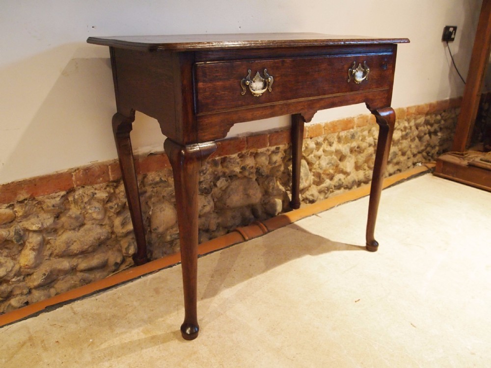 Table lowboy hall console side lamp George II Oak c1750 View X