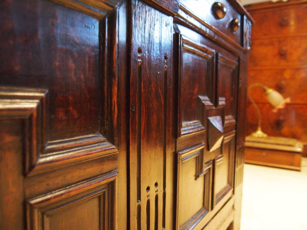 Coffer chest Oak Eccles Hall Norfolk c1710 View III