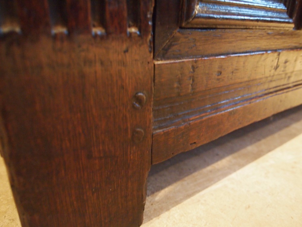 Coffer chest Oak Eccles Hall Norfolk c1710 View VII