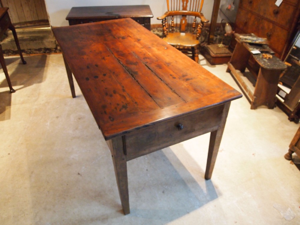 Table dining refectory farmhouse French Cherry wood c1800 View VII