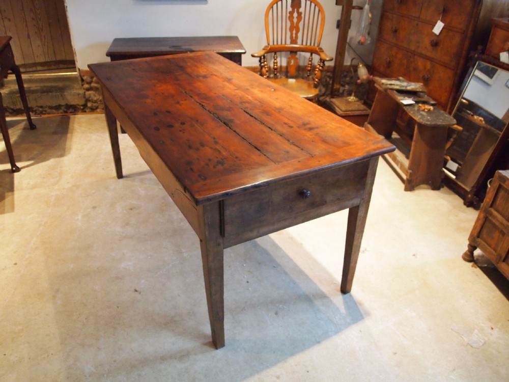 Table dining refectory farmhouse French Cherry wood c1800 View VIII