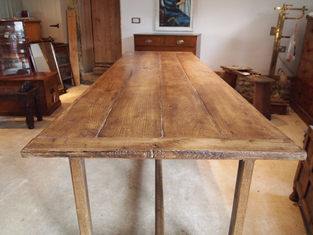 Table refectory dining farmhouse French Chestnut seats 10 c1820