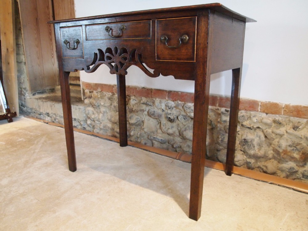 Table lowboy lamp side console hall George III c1770 View VI