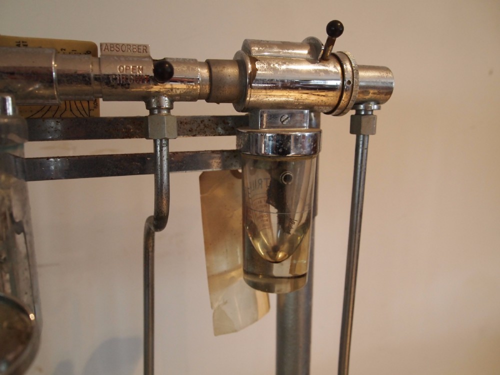 Table lamp hall side rare Anaesthetist trolley c1920 View VIII