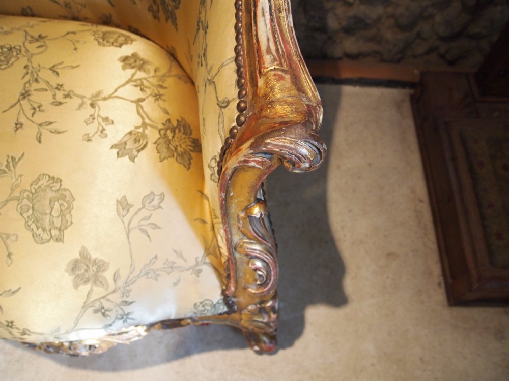 Sofa Settee French carved Beech c1880 View VI
