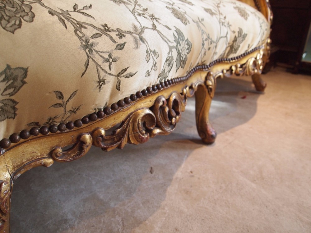 Sofa Settee French carved Beech c1880 View VII