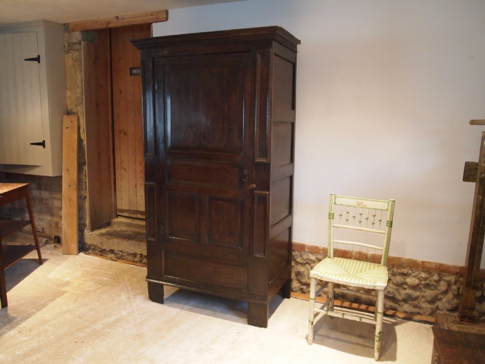 Wardrobe Cupboard Queen Anne Oak c1710