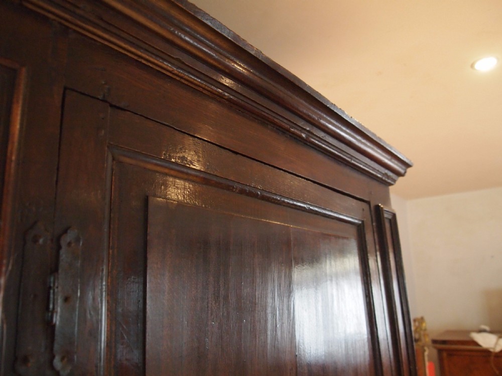 Wardrobe Cupboard Queen Anne Oak c1710 View V