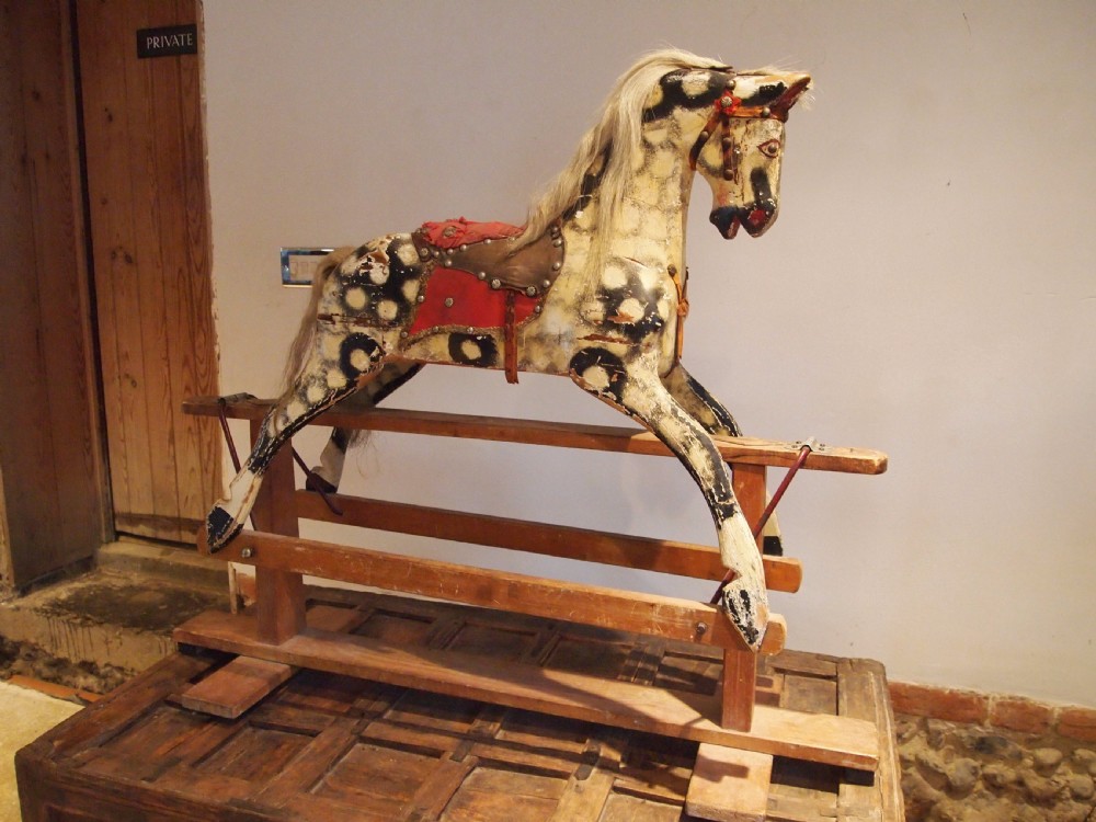 Rocking horse wooden early 20th century c1920