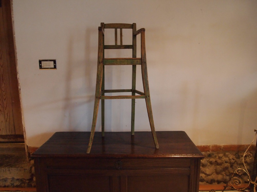 Chair rare George III child's high chair c1800 View V