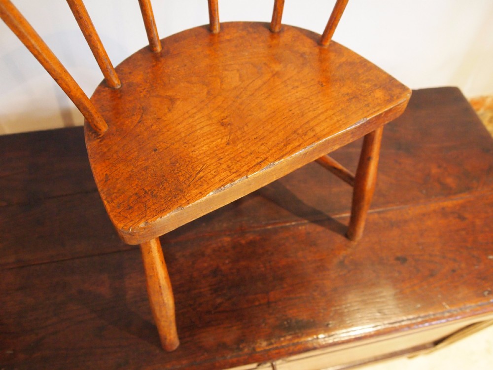 Chair Victorian child's primitive Windsor chair c1880 View II