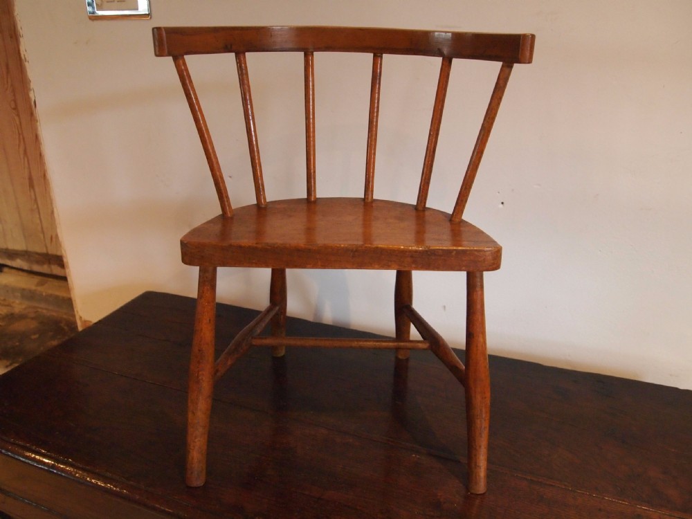 Chair Victorian child's primitive Windsor chair c1880 View IV