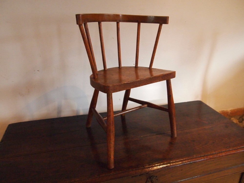 Chair Victorian child's primitive Windsor chair c1880 View VII