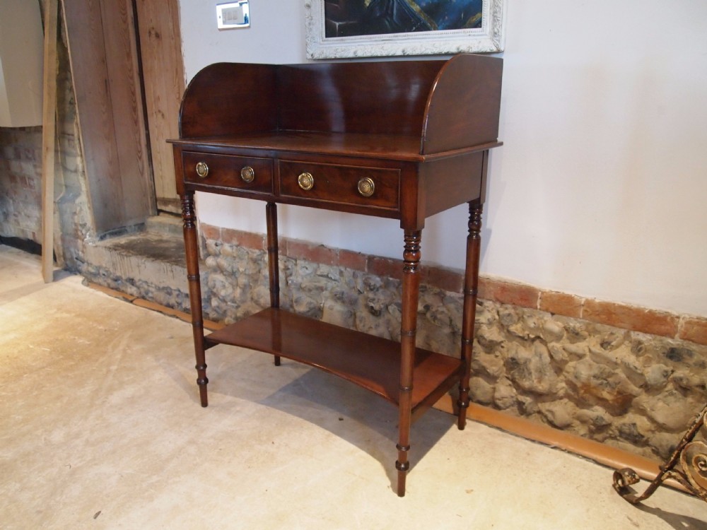 Table hall console side lamp George IV Mahogany c1825 View II
