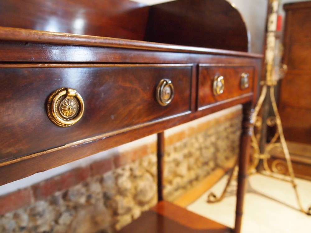 Table hall console side lamp George IV Mahogany c1825 View III