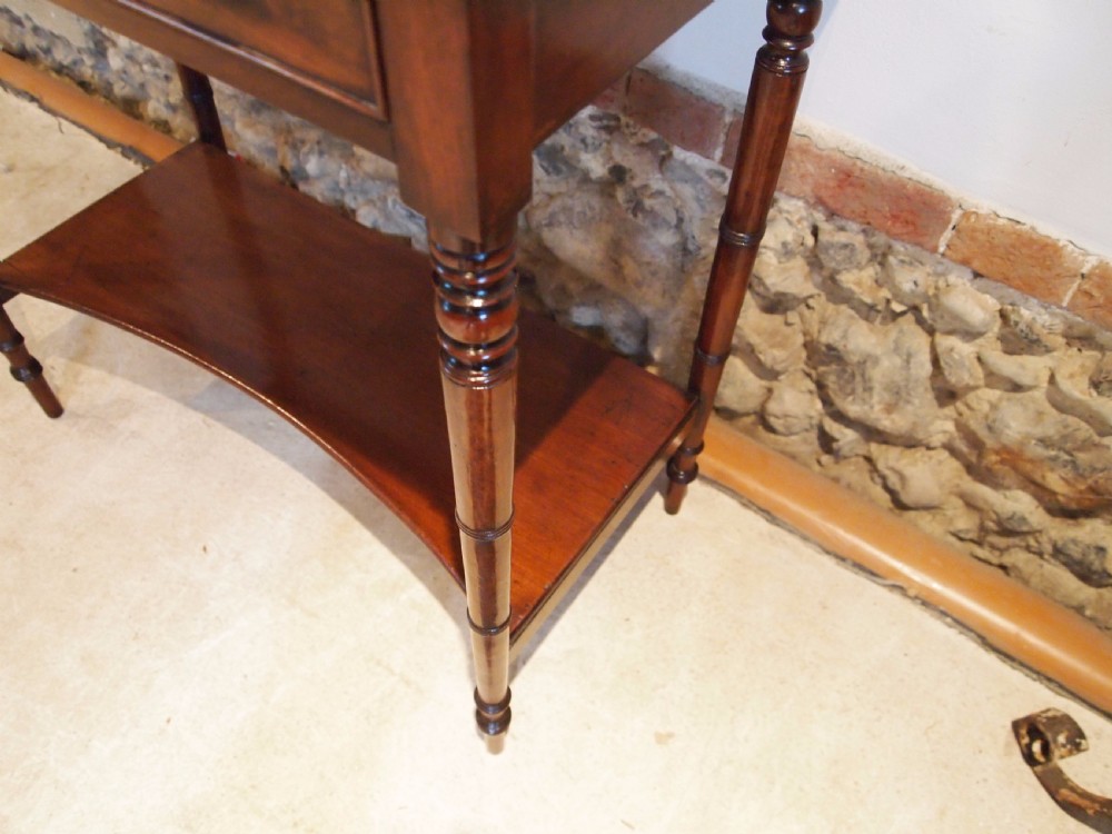 Table hall console side lamp George IV Mahogany c1825 View VII