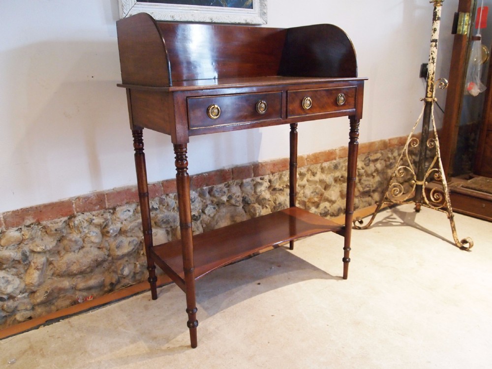 Table hall console side lamp George IV Mahogany c1825 View VIII