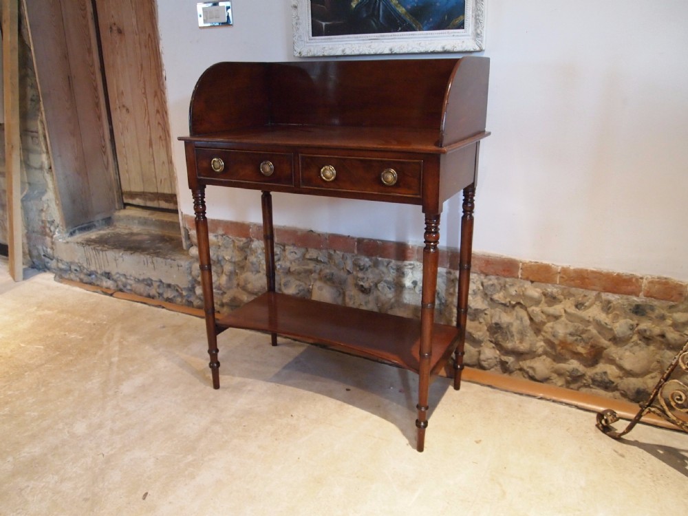 Table hall console side lamp George IV Mahogany c1825 View IX