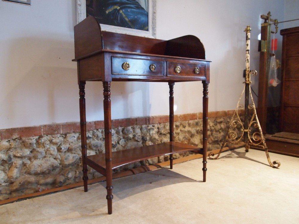 Table hall console side lamp George IV Mahogany c1825 View X